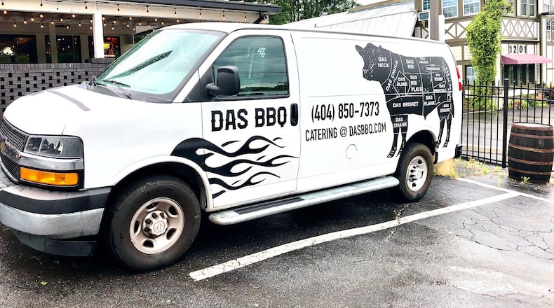 DAS BBQ has been using its two catering vans and a truck to take food to pickup points in surrounding neighborhoods. Van orders are placed in advance online. CONTRIBUTED BY WENDELL BROCK