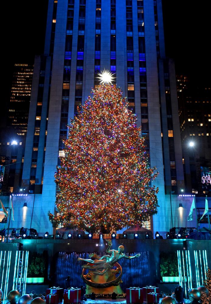 Photos: Rockefeller Center Christmas Tree Lighting 2018