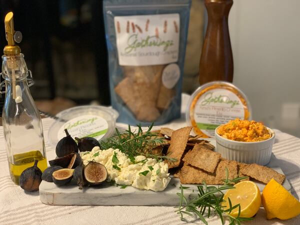 Sourdough crackers and spreads from Gatherings
(Courtesy of Gatherings)