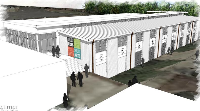 A $2.7 million expansion project will add more than 7,000 square feet to the Education Center of the Spruill Center for the Arts at 5339 Chamblee Dunwoody Road, Dunwoody. (Rendering courtesy of the Spruill Center and city of Dunwoody)