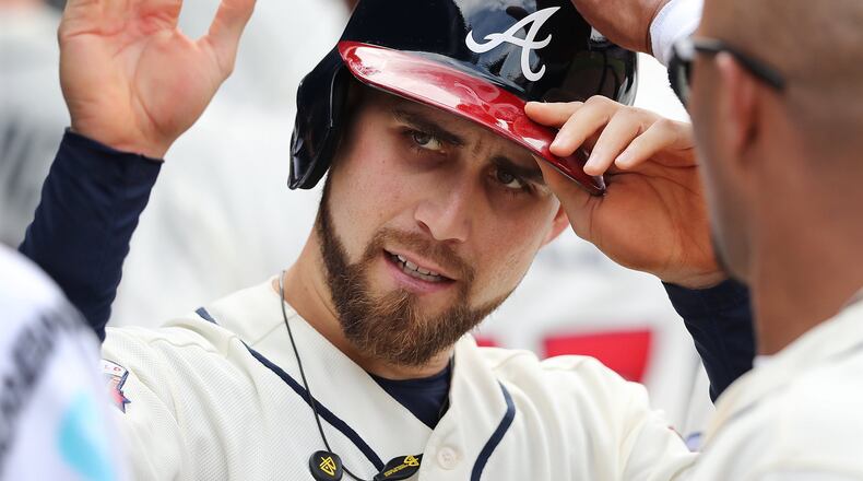Center fielder Ender Inciarte won his first Gold Glove Award on Tuesday after making spectacular plays throughout his first season with the Braves. (Curtis Compton /ccompton@ajc.com)