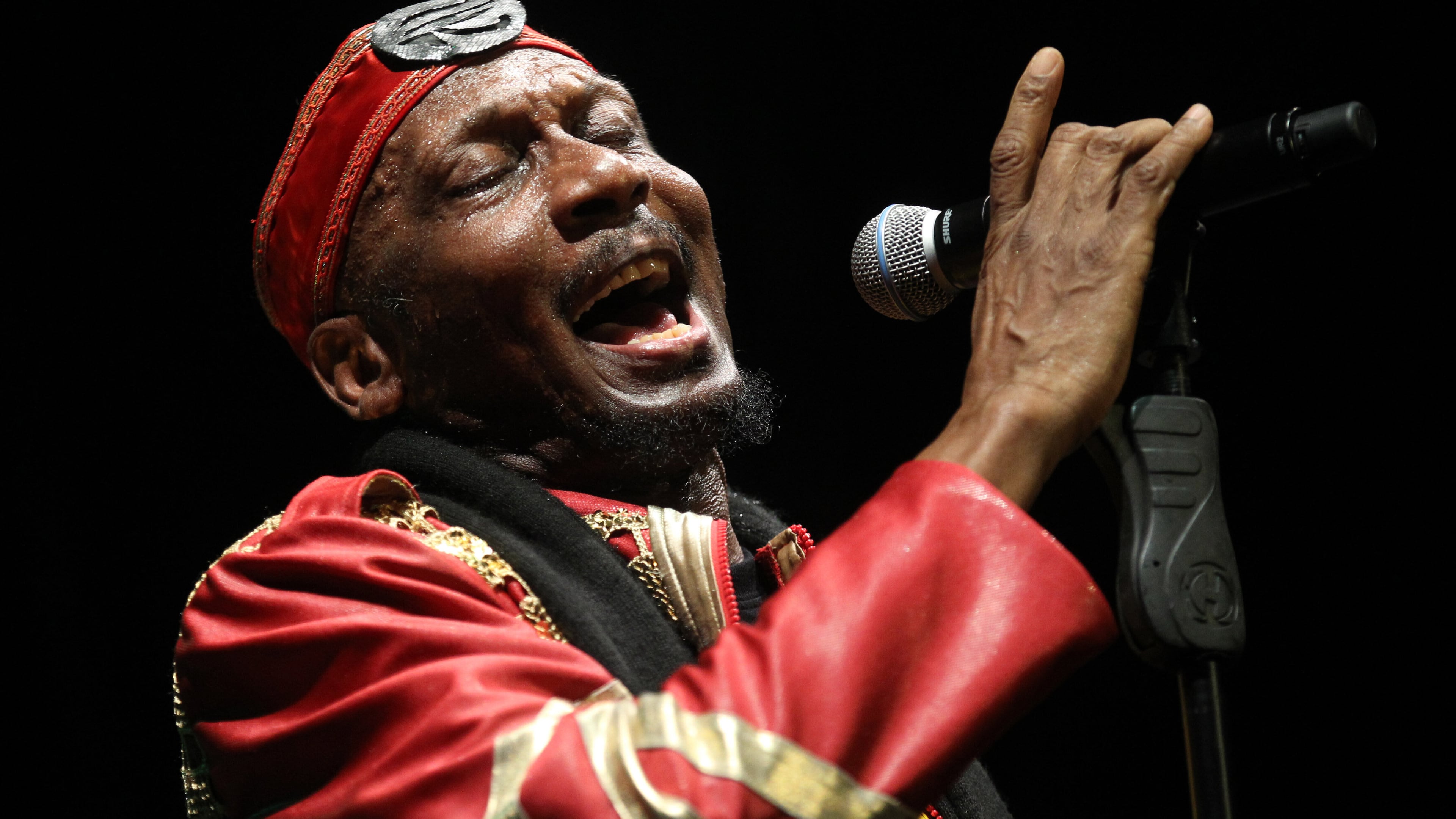 FILE - Jamaican musician, singer and actor Jimmy Cliff performs during the Timbre Rock and Roots concert on Friday March 22, 2013 in Singapore. (AP Photo/Wong Maye-E, File)