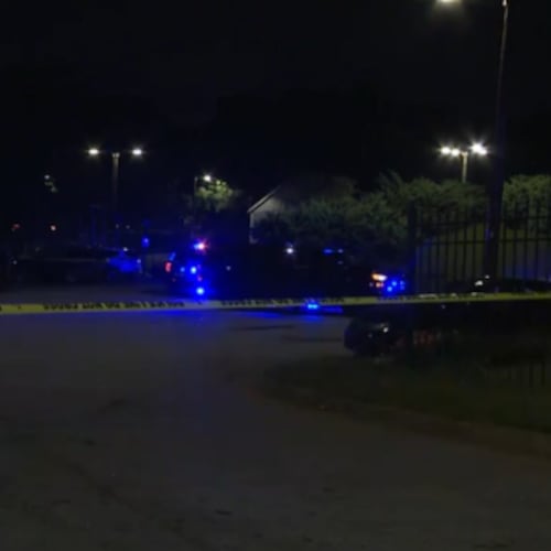 The four people were shot in an area off Hank Aaron Drive.