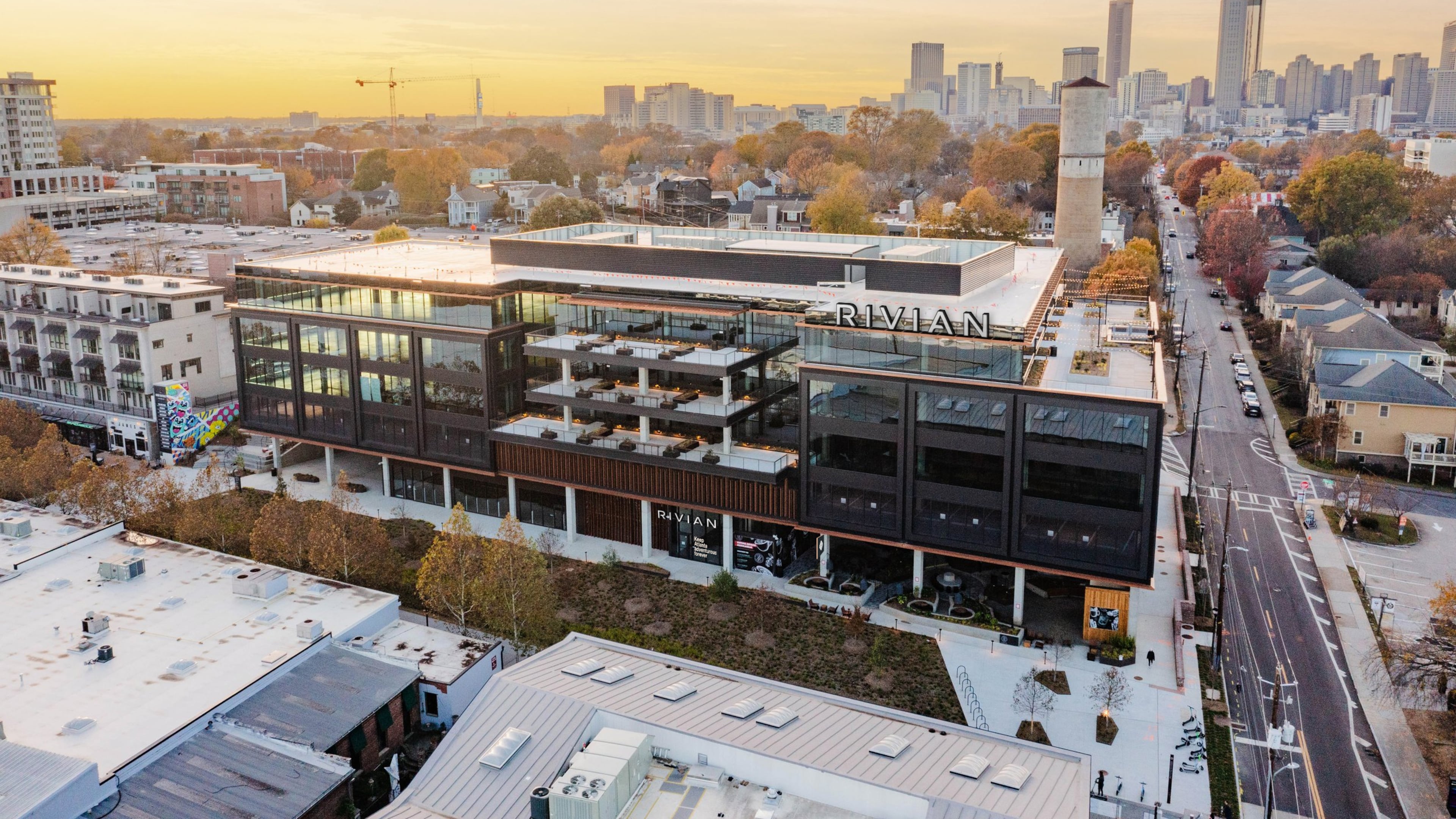 Rivian announced it will establish an East Coast headquarters at Junction Krog District in Atlanta. (Courtesy of Rivian)