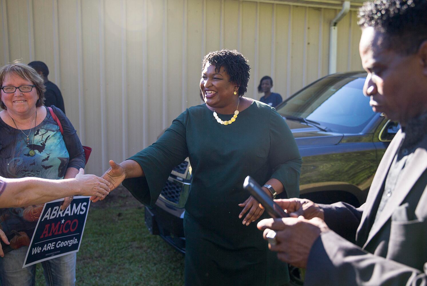 Abrams campaign trail: 8 days before election