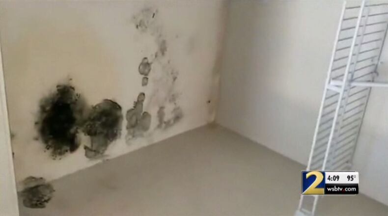 More than 60 Georgia State University students have been relocated after mold was discovered in their dorm rooms, school officials said.