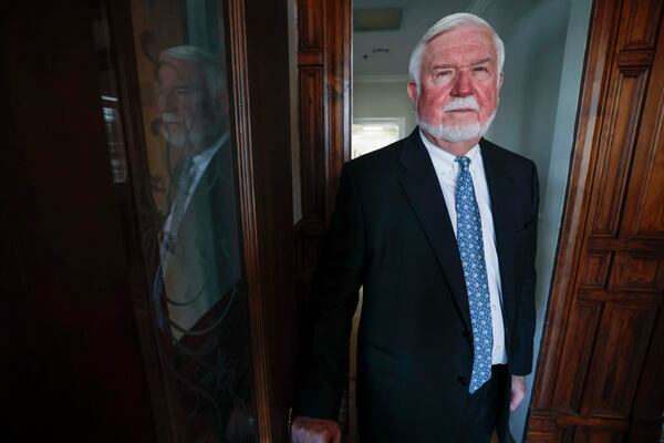 Wayne Johnson, a former Education Department official (photographed at his lawyer's office in Macon, on Monday, Jan. 12, 2026), is funding a lawsuit against the department related to student loan debt. (Miguel Martinez/AJC)