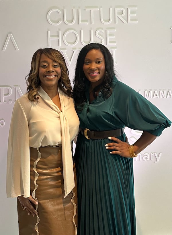 Atlantans Deborah Riley Draper (left) and Joycelyn Moore are producers involved in "Joe Turner's Come and Gone," now on Broadway. (Courtesy of Deborah Riley Draper)