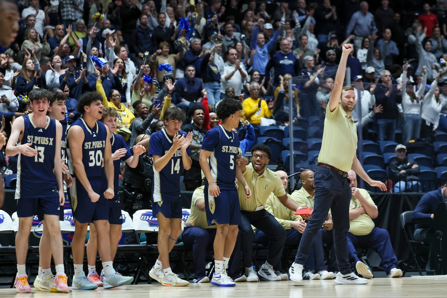 4A Boys State Championship game between St. Pius X and Pace Academy