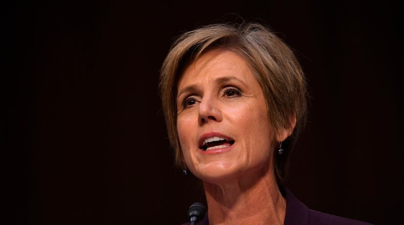 Sally Yates testifies on Capitol Hill on May 8, 2017.