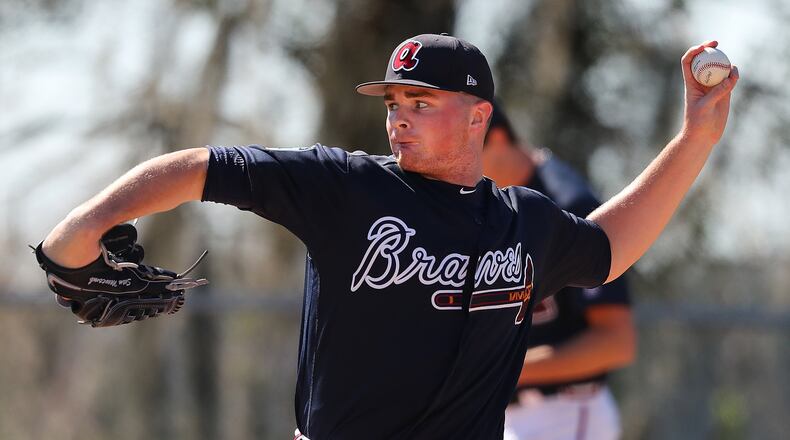 The Braves reassigned Sean Newcomb to minor league camp, but not before he left a good impression with his four strikeouts in two scoreless innings Wednesday. (Curtis Compton/AJC file photo)