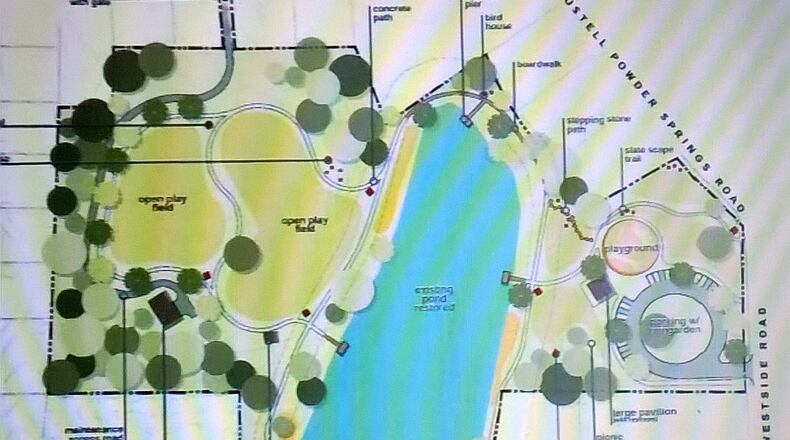 The new Furr Family Park now has a master plan approved by the Cobb County Board of Commissioners. (Courtesy of Cobb County)