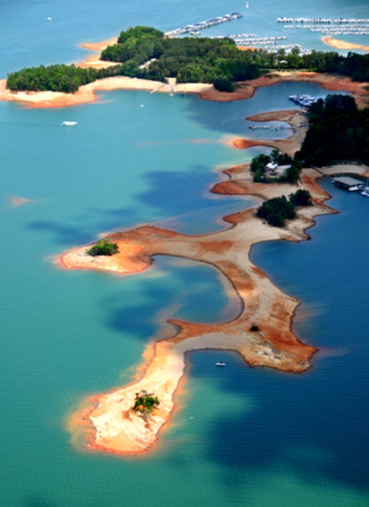 On a May day, Lake Lanier from the air