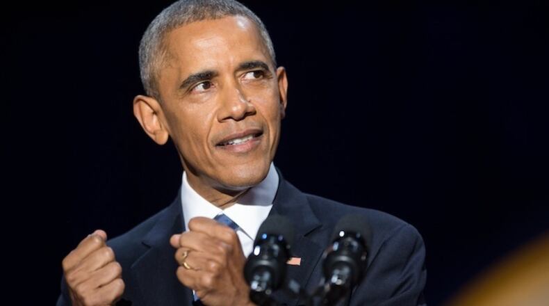 President Barack Obama delivers his farewell address at McCormick Place in Chicago on January 10, 2017. (Zbigniew Bzdak/Chicago Tribune/TNS)
