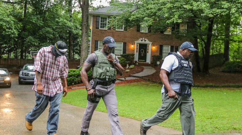 Homeland Security agents made an arrest at a home located in the 1600 block of Barn Swallow Place in Cobb County on Thursday.