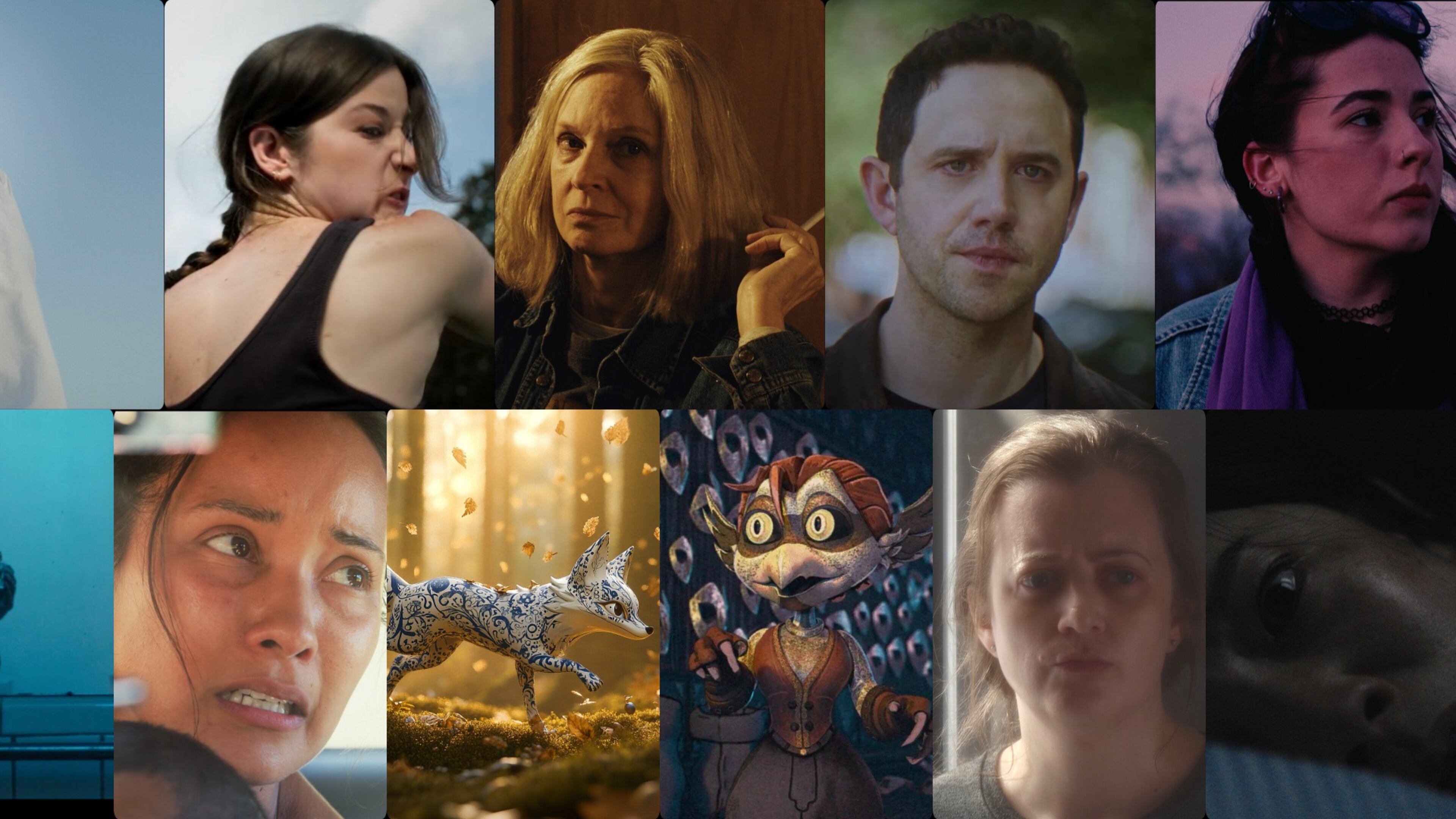 Faces from the Beneath the Surface block of short films to be featured at Atlanta Shortsfest on Saturday and Sunday at Limelight Theater. There are 17 blocks of films, culminating in Sunday night's Audience Favorites Replay, which features the most loved films of the weekend as chosen by audience members. (Courtesy of Atlanta Shortsfest)