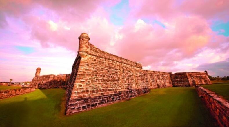 Castillo de San Marcos in historic St. Augustine, Florida.