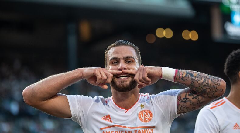 Images from the match between Atlanta United and Portland Timbers at Providence Park in Portland, Oregon. (Photo by Eric Rossitch/Atlanta United)
