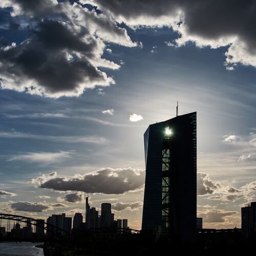 The European Bank is pictured in Frankfurt, Germany, Tuesday, June 9, 2026. (AP Photo/Michael Probst)