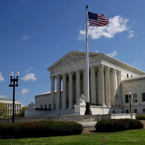 The U.S. Supreme Court is seen in Washington, Tuesday, April 7, 2026, in Washington. (AP Photo/Rahmat Gul)