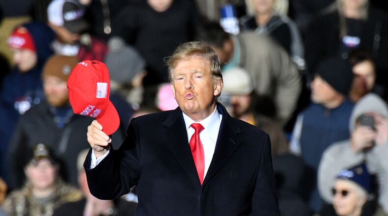 Former President Donald Trump leads in the polls in Georgia, and he is the top fundraiser in the state with about $826,000. But an analysis shows about half of Georgia donors who opened their wallets to Republican hopefuls gave to Trump’s rivals. (Hyosub Shin/Atlanta Journal-Constitution/TNS)