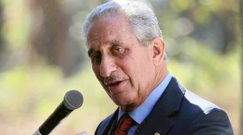 October 10, 2016 - Atlanta - Arthur Blank speaks at the grand opening of Westside Works. Residents of Vine City, English Avenue and Castleberry Hill will have a new community building to visit for job training, help with a variety of services and information on how their neighborhoods are being revitalized. Westside Works, the Blank Foundation’s job training arm, is moving to the facility as the organization seeks to build a provide new opportunities for some of Atlanta’s poorest neighborhoods. Falcons owner Arthur Blank and Councilman Ivory Young were on hand for the grand opening. BOB ANDRES /BANDRES@AJC.COM