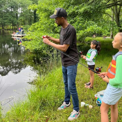 Bring your dad, granddad, uncle, brother or favorite dad proxy to pond-fish for free on Saturday in this Arabia Mountain National Heritage Area activity. (Courtesy of Arabia Mountain National Heritage Area)