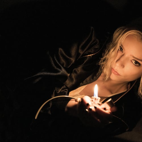 This image released by Apple TV shows Anya Taylor-Joy in a scene from "Lucky." (Jessica Brooks/Apple TV via AP)