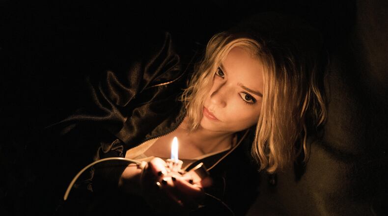 This image released by Apple TV shows Anya Taylor-Joy in a scene from "Lucky." (Jessica Brooks/Apple TV via AP)