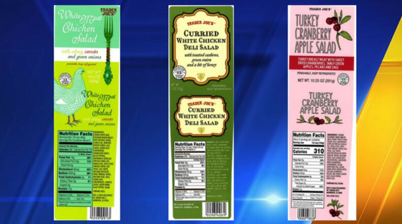 Green Cuisine recalled chicken products in salads sold at Trader Joe's. (Photo: KIRO7.com)