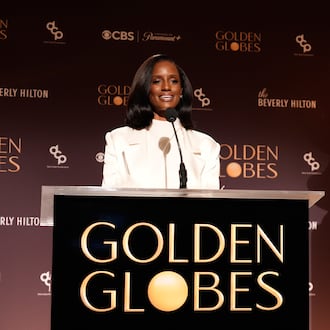 Skye P. Marshall appears during the nominations announcement for the 83rd Golden Globes on Monday, Dec. 8, 2025, at the Beverly Hilton Hotel in Beverly Hills, Calif. (AP Photo/Chris Pizzello)