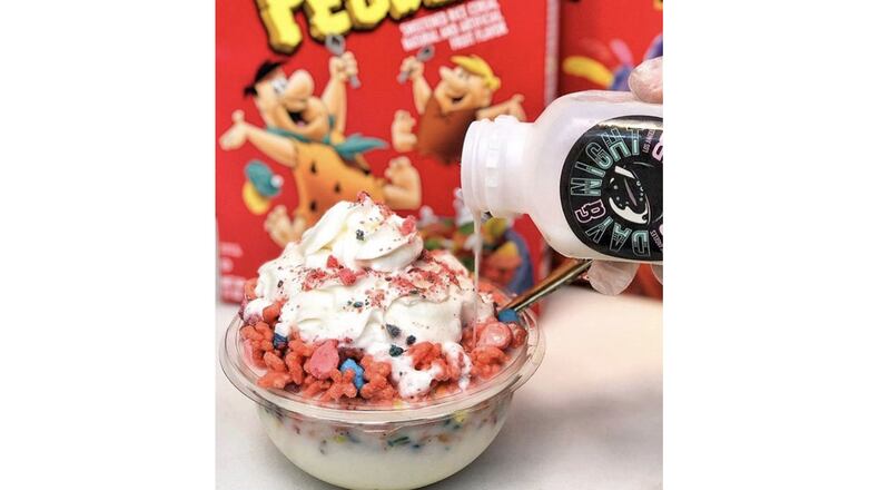 A menu item from Night & Day Cereal Bar.