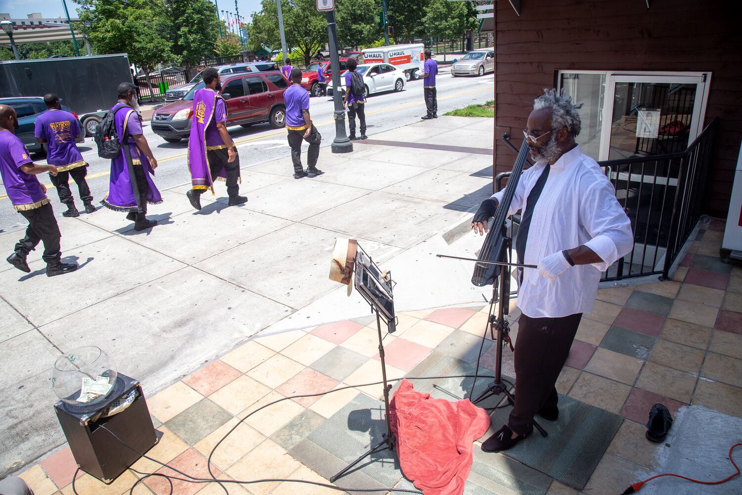 Demonstrations calling for change continue in downtown Atlanta