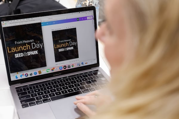 Methe and her producers launched the crowdfunding campaign in April. (Natrice Miller/AJC)
