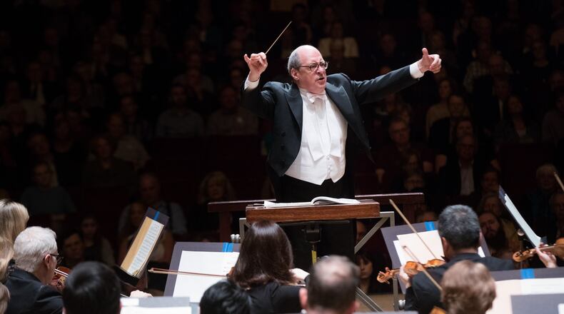 Music director Robert Spano conducts the Atlanta Symphony Orchestra in Beethoven’s “Egmont” Overture. Jeff Roffman