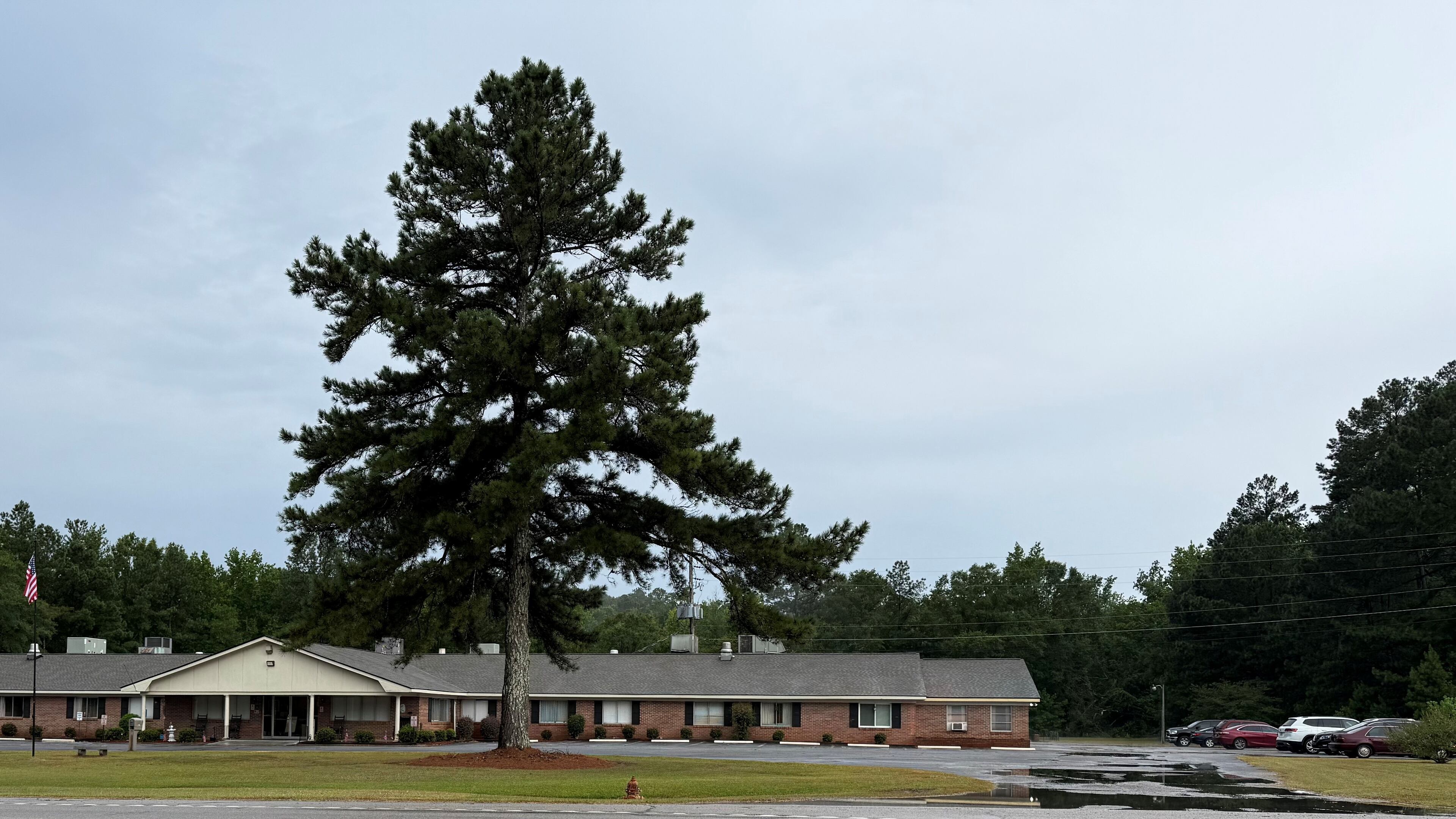 Warrenton Health and Rehab, a nursing home in Warren County, is on the list put together by Brown University researchers of nursing homes at highest risk of closure from trickle down effects of the "One Big Beautiful Bill Act." (Ariel Hart/AJC)