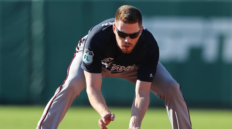 Braves slugger Freddie Freeman might wait to come off the disabled list after the All-Star break, if he feels any soreness in the left wrist he fractured May 17 or if he needs more minor-league rehab games to get comfortable at the plate or playing his new position, third base. (Curtis Compton/AJC file photo)