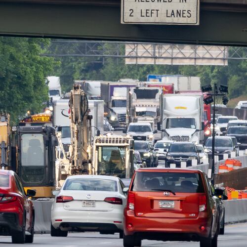 Mother Nature saves Mother's Day weekend. Plans to close I-285 this weekend have been canceled because of the weather forecast. (Ben Hendren for the AJC)