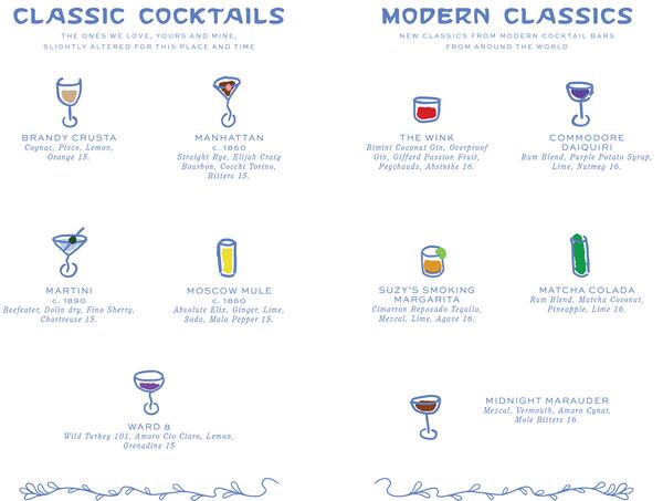 Atrium drink list