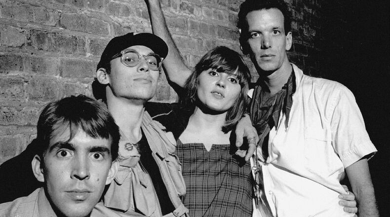 American rock band Pylon: Randy Bewley (from left), Curtis Crowe, Vanessa Briscoe Hay and Michael Lachowski. The band originated in Athens. Photo: Brian Shanley