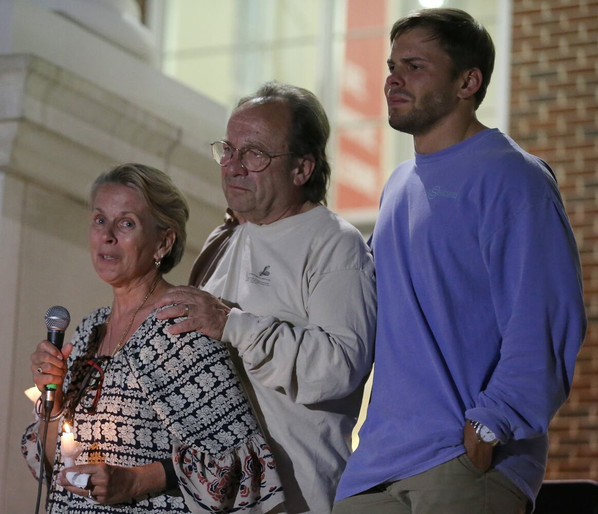 April 28, 2016, Milton vigil for UGA student