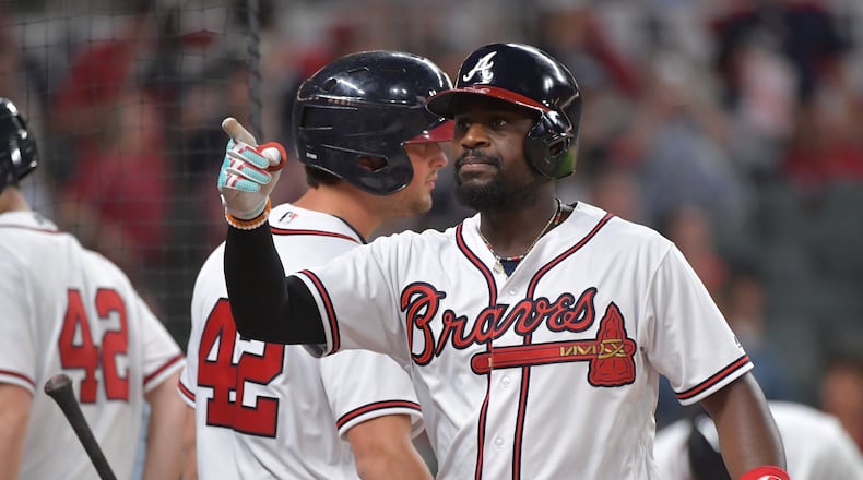 Brandon Phillips left Wednesday’s game after the first inning with a strained groin. (HYOSUB SHIN / AJC file photo)