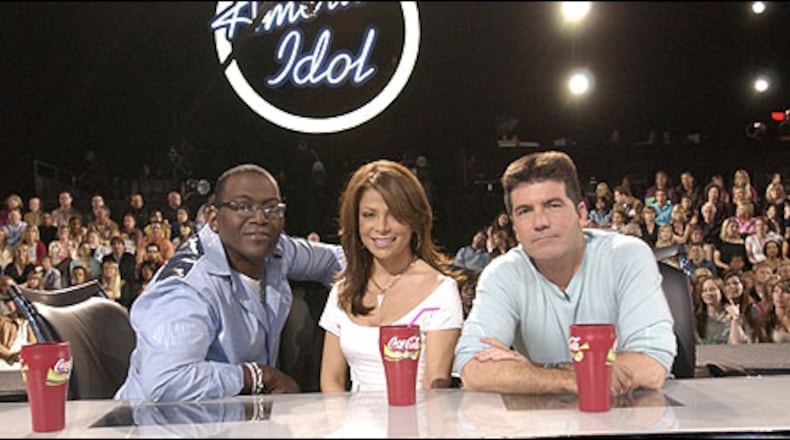 This shot of Randy Jackson Paula Abdul and Simon Cowell in front of those Coke cups makes me feel real nostalgic. CREDIT: Fox