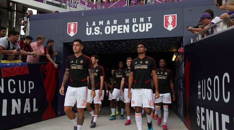 Atlanta United played Orlando on Tuesday in the semifinals of the U.S. Open Cup at Exploria Stadium. (Atlanta United)