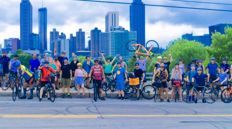 Riders say the the Atlanta Cycling Festival is as much about the socializing as it is riding a bike. The 10th annual event rolls out May 11-18.  
(Courtesy of the Atlanta Cycling Festival / LaMiiko M. Moore)