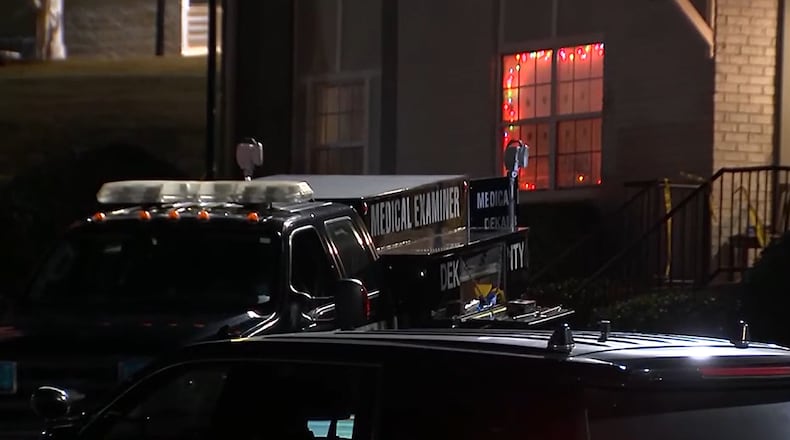 Police are investigating after five people were killed Saturday night in a suspected murder-suicide at an apartment complex in DeKalb County, officials said.