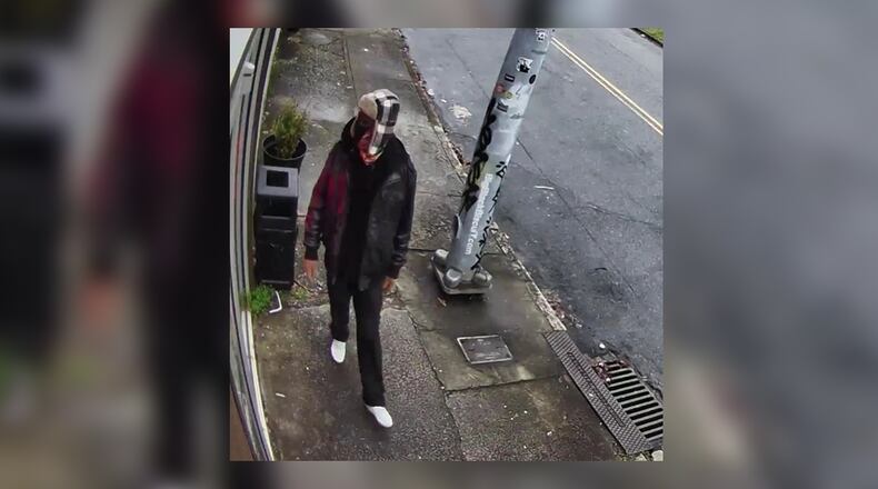 Security cameras captured images of a man suspected of robbing Hodgepodge on Moreland Avenue in Reynoldstown. (Credit: Hodgepodge Coffeehouse)