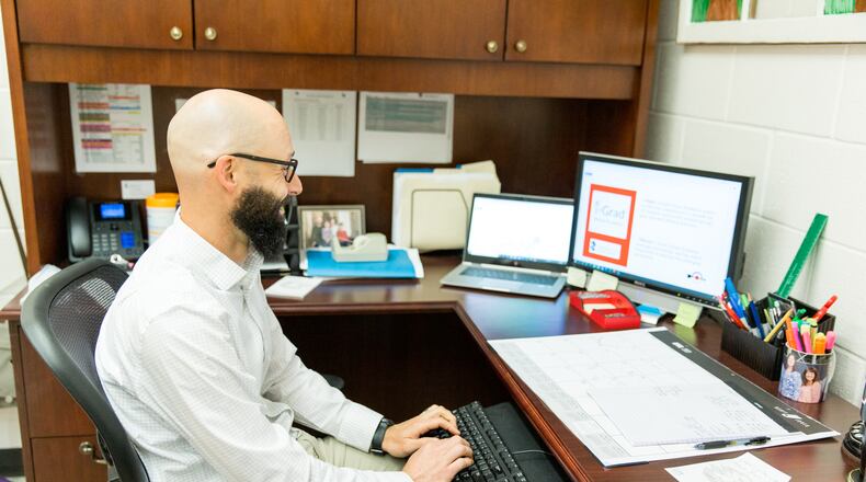 Andy Hall, lead administrator for i-Grad Virtual Academy in Cherokee County, hopes to have 200 students enrolled in the online program.