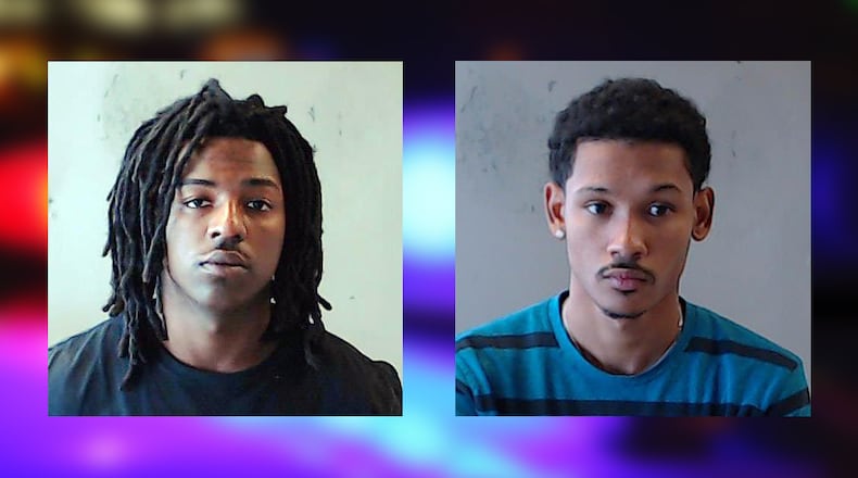 Bre’On Harold Corbin, 17, of Lawrenceville (left), and Jervan Johnson, 19, of Norcross were booked into the DeKalb County Jail on charges of murder and armed robbery.