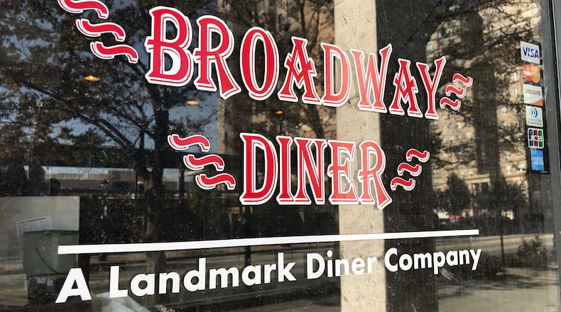 The current entrance of what used to be the Broadway Diner at North and Peachtree in Midtown on Wednesday, November 15, 2017. CREDIT: Rodney Ho/rho@ajc.com